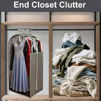 15" Gusseted Long Dress Bags for Gowns,60" Clear Garment Bags for Hanging Clothes, Completely Sealed Storage Covers and Dust-proof Protector with Full Heavy-duty Side Zipper for Travel, 4-Pack