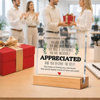 Thank You & Appreciation Gifts Bulk for Coworkers, Friends, Women and Men, Inspirational Gift Ideas, Motivational Desk Decor for Office Home, 4 x 4 Inches, Set of 6