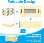 90L Under Bed Storage Containers, Underbed Toy Organizers and Clothing Storage Bags, Closet Storage Bins with Clear Window for Organizing Blanket Comforter Bedding Clothes Bedroom Dorm, 2 Pack Beige