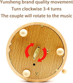 ROSIKING Classical Music Box Revolve Musical Boxes Christmas Birthday Valentine's Day Gifts for Lover, Boyfriend, Girlfriend, Husband, Wife Plays Can't Help Falling in Love