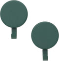 Haute Decor Attract Magnetic Wreath Hanger (Green) - Set of 2 Magnets - for 2 Metal Doors/Surfaces or 1 Single-Pane Glass Door or Window - Holds up to 10lbs.