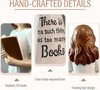 Book Figurine Reading Woman Statue – Reading Resin Figurine for Book Lovers Decor, Bookworm Sculpture, Reading Gifts for Book Lovers Women
