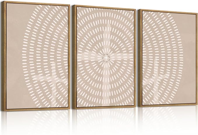 Christian Framed Canvas Wall Art Modern Jesus Wall Decor Abstract Wall Art Set of 3 Jesus Feeds The 5000 Artwork Christian Pictures Modern Religious Wall Paintings for Living Room Bedroom Office Farmhouse 24x36 Inch