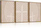 Christian Framed Canvas Wall Art Modern Jesus Wall Decor Abstract Wall Art Set of 3 Jesus Feeds The 5000 Artwork Christian Pictures Modern Religious Wall Paintings for Living Room Bedroom Office Farmhouse 24x36 Inch