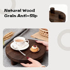 3 Pcs Wood Display Stand, Wooden Display Risers for Plant, Risers for Decor Home Kitchen (Brown, 8, 6, 5'')