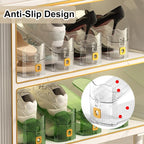 12Pack Shoe Slots Organizer for Closet Shoe Stacker Shoe Rack Organizer for Closet Space Saver Storage Holder Organization (Clear)