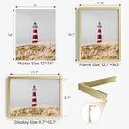 12x14 Aluminum Metal Picture Frame,Tempered Glass Gold Photo Frame 12x14 for Family Photo,Posters,Art,Document to Wall Mount Horizontally or Vertically