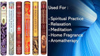 Hem Incense Sticks – 6 Fragrances (Lavender, White Sage, Frankincense, Dragon’s Blood, Palo Santo & Sandalwood) | 120 Sticks | Natural Aromatherapy for Meditation, Relaxation & Home Fragrance