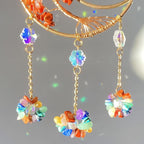 Moon Dream Catchers with Crystal 7 Chakra Gemstone Dream Catchers Crystal Suncatcher Rainbow Maker Good Luck Decor for Window Wall Car Home Garden (Moon)