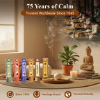 Tulasi Nag Champa Incense Sticks Assorted/Variety Pack – 180 Hand Rolled Sticks, 12 Natural Scents | Sandalwood, Lavender, Vanilla, White Sage | Meditation & Yoga Aromatherapy