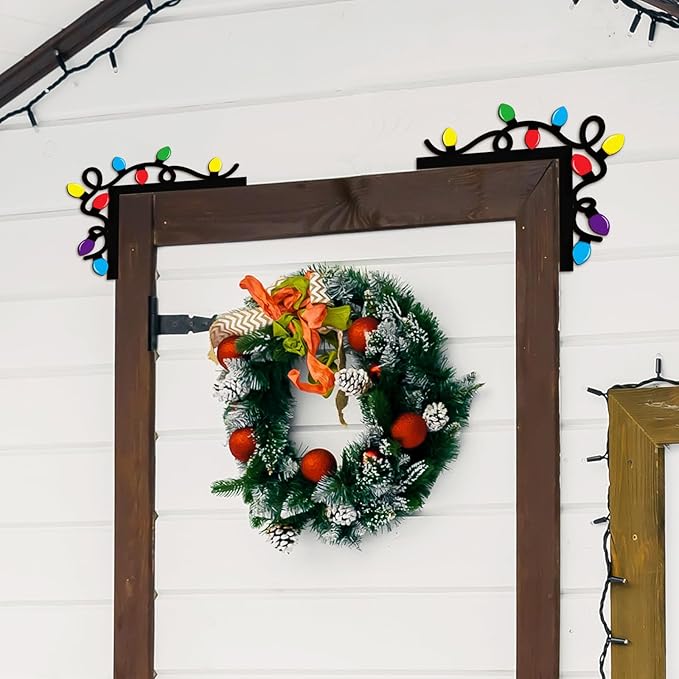 Pigort Christmas Door Toppers Funny Christmas Door/Window Coner Decorations Snowman Santa Windows Walls DIY Craft for Party Ornament