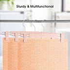 Clothes Pants Hangers, Space-Saving Skirt Holders with 360 ° Swivel Hooks, Adjustable Clips, Trouser Hangers, Clothes Coat Garment Jeans Hangers (20 Pack, Pink)