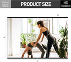 TRAHOME Home Gym Mirror for Wall,48x24x3PCS Full Length,Glass Frameless Body Large Mirror for Home Gym,Workout,Bedroom,Garage(Black)