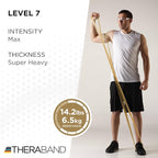 THERABAND CLX Resistance Band with Loops, 5-Foot Non-Latex Exercise Band for Mobility, Rehab, Stretching & Home Workouts, Color-Coded Resistance Levels