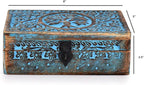 |Wooden Jewelry Box, Tarot Box, Celestial Home Decor, Witch Box, Tree of Life, Trinket Box |Size- 8" x 5" x 2.5",| Decorative Storage Bin