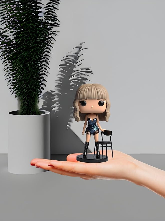Cute Singer Star Doll Epoxy Resin Fashion Doll Singing Modeling, Charms Cartoon Style,The Best Gift for Music Fans and Friends (#1)