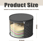 STARGAZ Hat Boxes For Women Storage - This Oversized Clear Hat Storage Bag can hold 9 hats,suitable for cowboy hats,suitable for travel and daily hat organizer for closet.(Pure Black 1Pack)