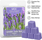 UCC Plant Based All Natural Fall Wax Melts, Highly Scented Fragrances, Long Lasting Premium Soy Scented Melts Cubes, Wax Melts Tarts, Colored Wax Melt - 4 Pack