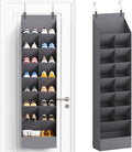 Lifewit 8 Tier Over the Door Shoe Organizer with 15 Large Deep Pockets, Fabric Hanging Shoes Shelf for Closet, Dorm Storage, Fit Up to 16 Pair Shoe Rack Holder for Sneakers, Boots, Gray