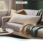 Pillowflex Synthetic Down Alternative Pillow Inserts for Shams - Comfy Pillows for Sleeping, Perfect Pillow & Best Sleeping Pillows, Handmade Down Alternative Throw Pillow Inserts - (21x27 Set of 2)