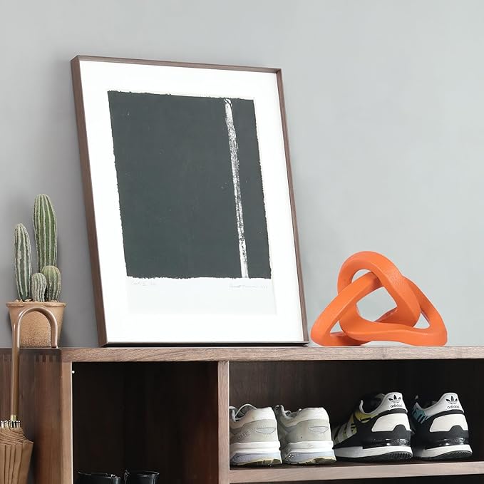 LCCCK Infinity Knot Sculpture Orange Knot Decor Object, Abstract Knick Knacks Coffee Table Modern Statue, Orange Sculpture for Home Living Room Table Ornaments and TV Stand Bookshelf Decorative