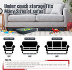 Under Couch Storage, 2 Pack Under Bed Containers, Foldable Under Sofa Storage keeps things out,Under Couch Storage Box for Toys,Blocks,Puzzles, Plush Dolls,Books(23.62 * 15.75 * 3.93in)
