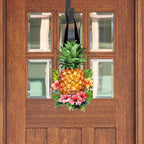 Briarwood Lane Pineapple and Stripes Wood Door Hanger