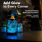 Leyoue Electric Wax Melt Warmer PTC Heating Plate with 7 Colors LED Changing Light Wax Warmer Fragrance Warmer for Home Office Gifts & Decor(Underwater World)