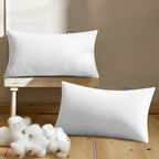 MIULEE Set of 2 Throw Pillow Inserts 12x20 Inches, Nowoven Decorative Pillow Inserts for Living Room