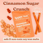 Happy Wax Cereal Mix Premium Scented Natural, Non Toxic Soy Wax Melts – 6 Total Oz. of Scented Wax Melts Includes: Cinnamon Sugar Crunch, Magic Marshmallows and Sweet Fruity Cereal
