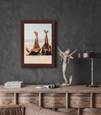 Picture Frame 5x7 with mat 4x6 Wine red frame set of 2-Modern Style Wood Composite Frames, Tempered glass table top and wall mount horizontal or vertical picture frame for home decor best gift