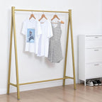 Urban Iron Clothing Racks, 59in, Commercial Clothes Racks for Hanging Clothes, Modern Metal Garment Rack, Retail Display Rack Standing Clothes Rack(Gold)