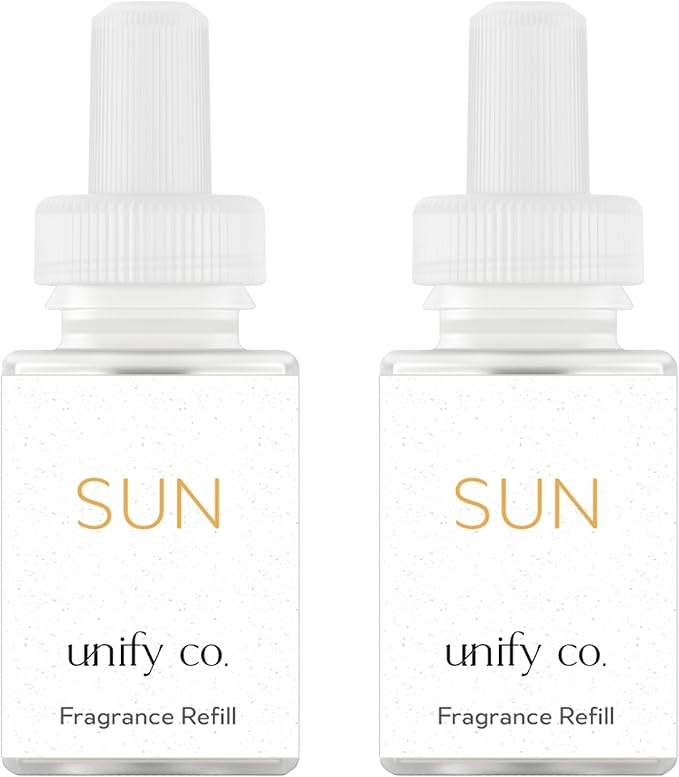 Pura & Unify Co. Home Scent Refill - Smart Home Air Diffuser - Long-Lasting Luxury Fragrance per Refill - Spring & Summer Fragrance - 2 Pack, Sun
