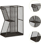 Umbrella Stand Rack Umbrella Holder Bin Large Capacity with Drip Tray Metal Storage Container Umbrella Stand Holder for Hotel, Black