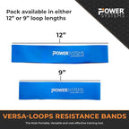 Power Systems Versa Loop – Commercial Grade Color-Coded Exercise Resistance Band for Working Out, Elastic Band for Physical Therapy, Strength, Fitness Training at Home or Gym