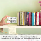 Mini Decorative Books For Home Decor, Small Wood Book Stack For Table Decor, Home Decor Book For Living Room Mantel, Farmhouse Stacked Books Decorative（L40）