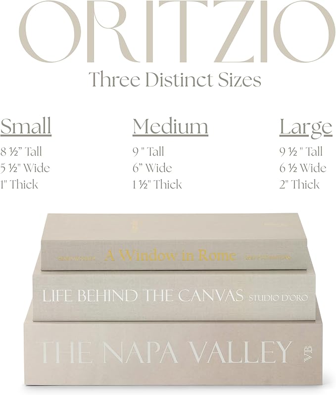 9 Faux Books Neutral - Decorative Box with Hidden Storage, Neutral Home Accessory, Bookshelf Accent, Coffee Table Book, Home Staging Accessory, Paper Wrapped Books