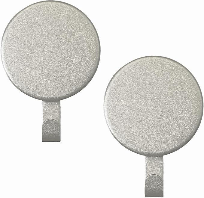 Haute Decor Attract Magnetic Wreath Hanger (Textured Silver) - Set of 2 Magnets - for 2 Metal Doors/Surfaces or 1 Single-Pane Glass Door/Window -Will not Work on Double-pane Glass or Thick Glass