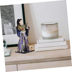 Japanese Samurai Doll 11.81 Inch Traditional Warrior Figurine Asian Collectible Desktop Ornament Japanese Culture Samurai Warrior Shelf Decor