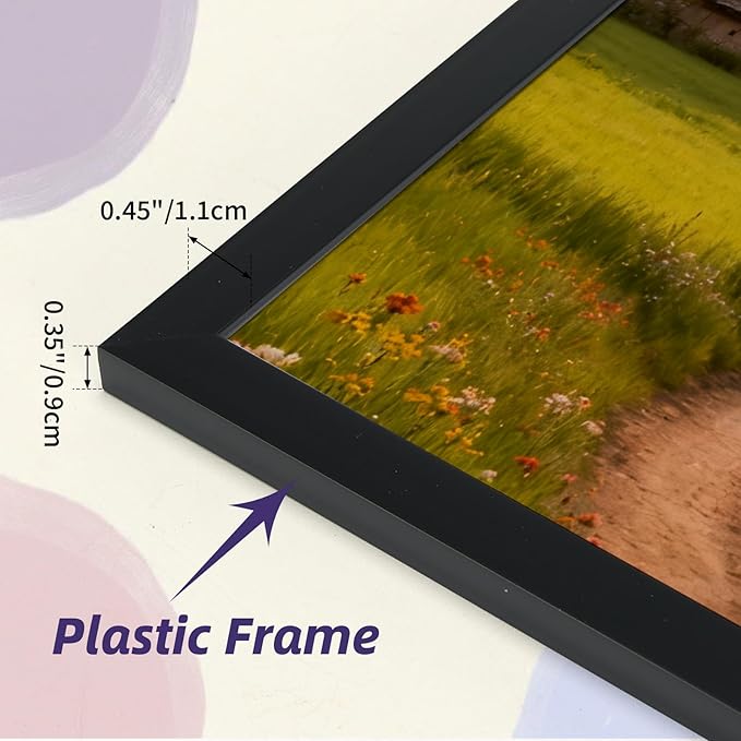 8x10 Black Picture Frames Set of 12 for Displaying 8 x 10 Photos, Multi 8x10 Frames Collage for Wall or Tabletop, Horizontal or Vertical Display