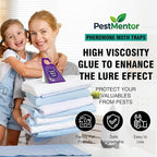 Moth Traps, Clothes Moth Killer with Sticky Glue Pheromone, No Toxic Odorless Organic Meal Moths Trap,Sticky Trap Based Repellent for Closets Carpet Kitchen Garden Barn,6 Packs