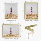 7x10 Aluminum Metal Picture Frame,Tempered Glass Gold Photo Frame 7x10 for Family Photo,Posters,Art,Document to Wall Mount Horizontally or Vertically