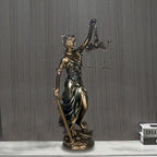 12.3 in Lady Justice Statue Scale of Justice Sculpture Blind Justice Figurine Law Office Decor for Desk Bookshelf Living Room Ldeal Gift for Lawyer Friends Who Long for Fairness and Justice