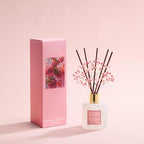 COCORRÍNA Reed Diffuser - Strawberry with Cream 6.7 fl oz Reed Diffuser with Sticks, Home Bedrrom Bathroom Shelf Decor