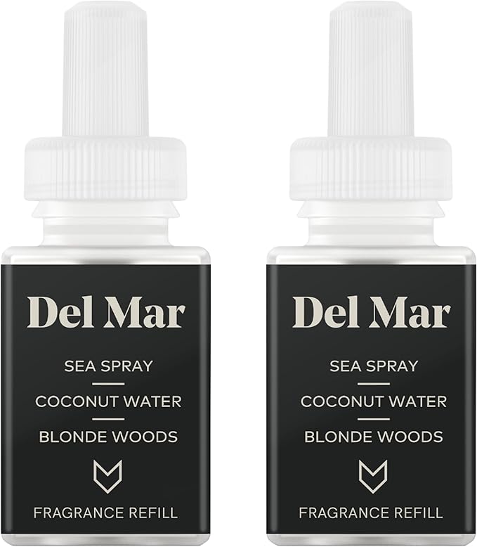 Pura & GUY FOX Home Scent Refill - Smart Home Air Diffuser - Long-Lasting Luxury Fragrance per Refill - Household & Apartment Essential - Clean Diffuser Fragrance - 2 Pack, Del Mar