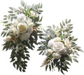 2Pieces Wedding Decorative Swag Artificial Flower Swag Ceremony Sign for Indoor and Outdoor Use Decorations