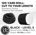 THERABAND Latex Resistance Tubing, Red, Medium Level 2, 100 ft Roll, Professional Grade Resistance Band for Exercise, Upper and Lower Body Workouts, Cut-to-Length, Color-Coded Levels