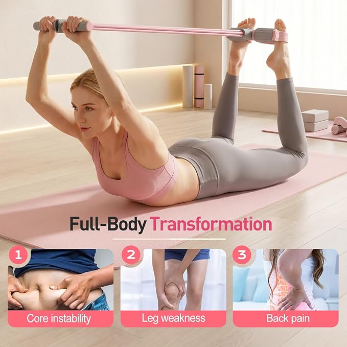 Pedal Resistance Bands with Handles - 2026 New Multifunctional Rubber Fitness Band for Full Body Workout, Yoga, Stretching, Waist, Arm, Leg