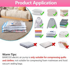 Electric Pump for Vacuum Storage Bags, Travel Vacuum Pump for Various Vacuum Seal Bags Portable Vacpack Air Pump for Compression Clothing Blanket Luggage Pink (Storage Bag Not Included)