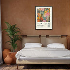 Abstract Yayoi Kusama Posters Japanese Wall Art Vintage Tokyo Aesthetic Prints Yayoi Kusama Inspired Japanese Gallery Wall Art for Stylish Room Bedroom Living Room Decor 24x36in Black Framed